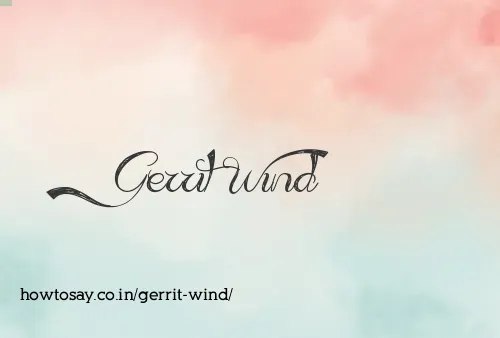 Gerrit Wind