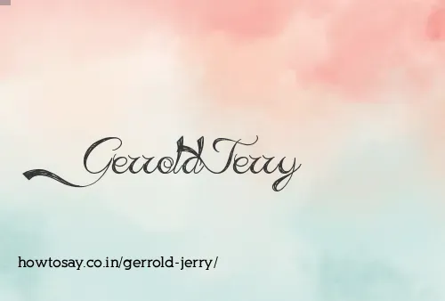 Gerrold Jerry