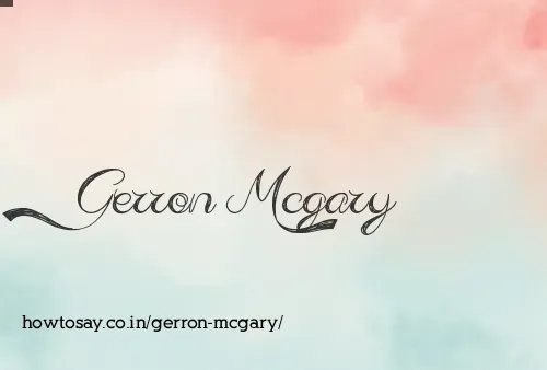 Gerron Mcgary
