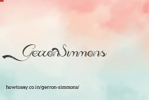 Gerron Simmons