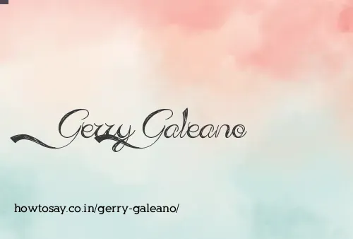 Gerry Galeano