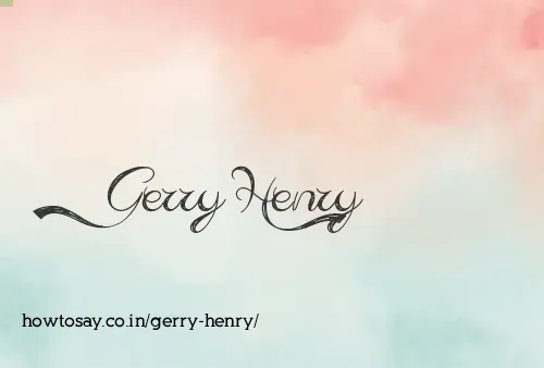 Gerry Henry