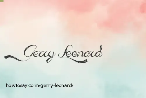 Gerry Leonard