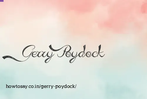 Gerry Poydock