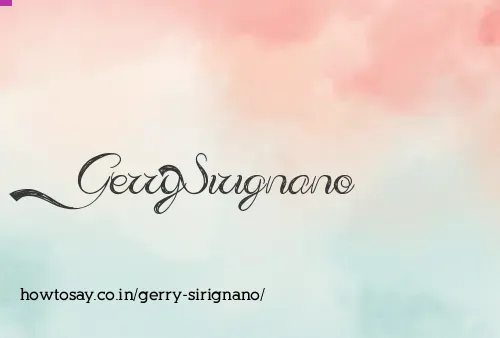 Gerry Sirignano