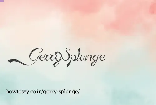 Gerry Splunge