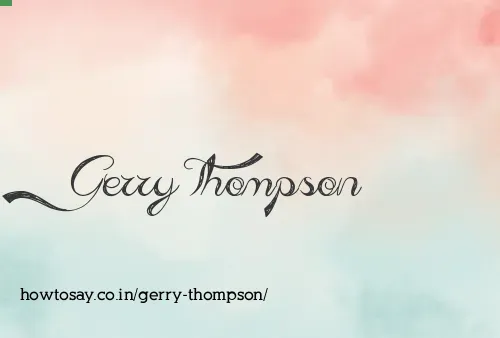Gerry Thompson