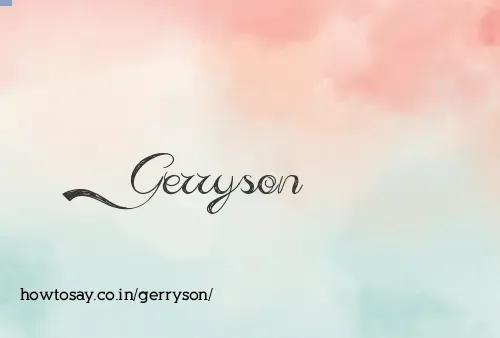 Gerryson