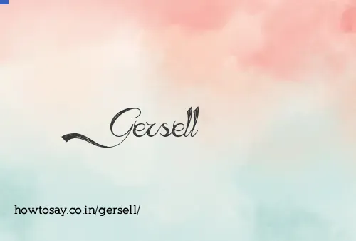 Gersell