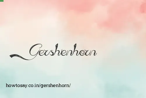 Gershenhorn
