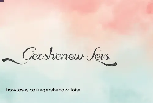 Gershenow Lois