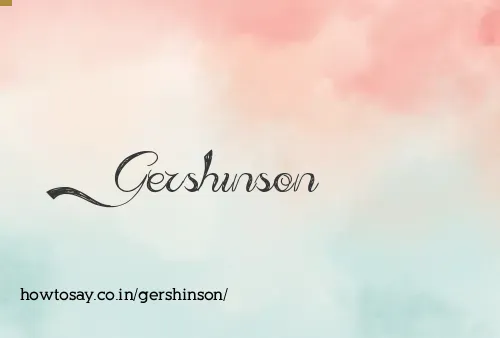 Gershinson