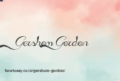 Gershom Gordon