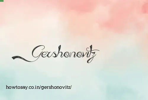 Gershonovitz