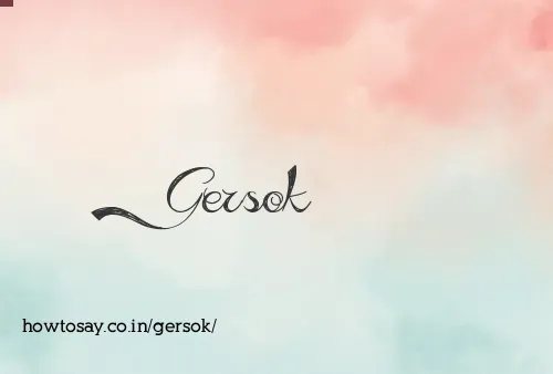 Gersok