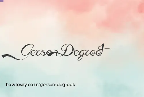 Gerson Degroot