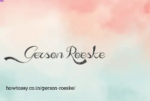 Gerson Roeske