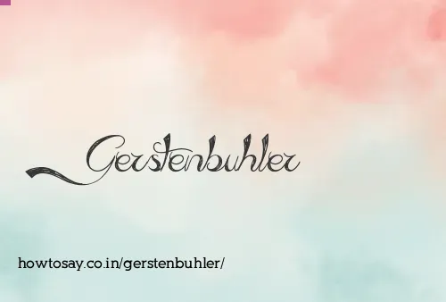 Gerstenbuhler