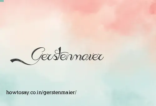 Gerstenmaier
