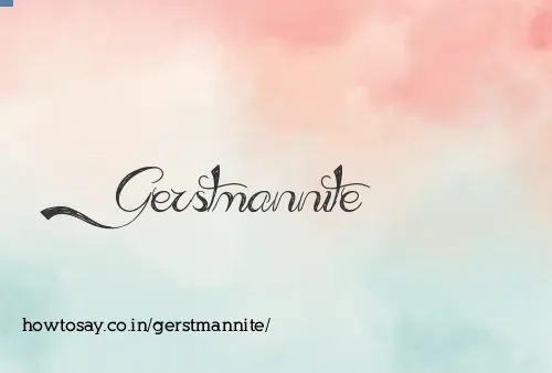 Gerstmannite