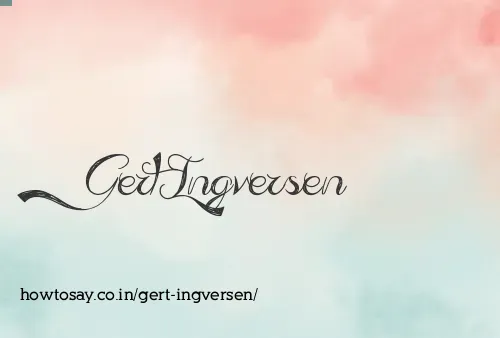 Gert Ingversen