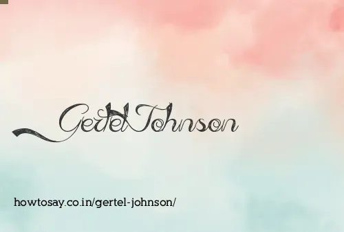 Gertel Johnson