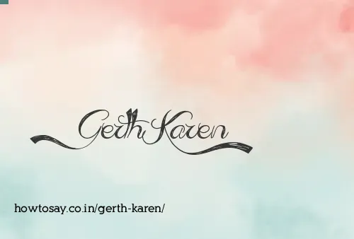 Gerth Karen