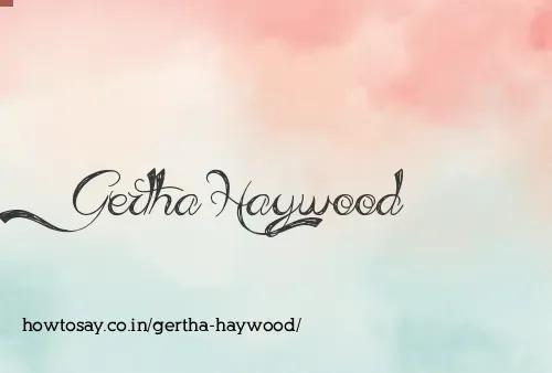 Gertha Haywood