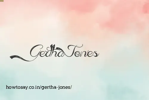 Gertha Jones