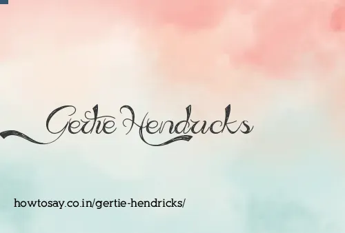 Gertie Hendricks