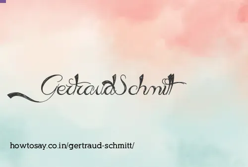 Gertraud Schmitt