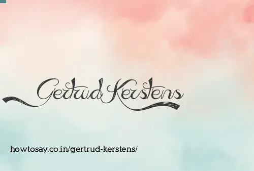 Gertrud Kerstens