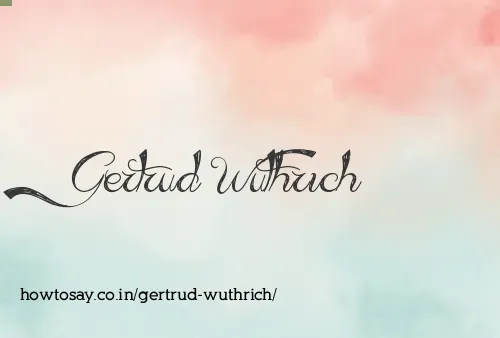 Gertrud Wuthrich