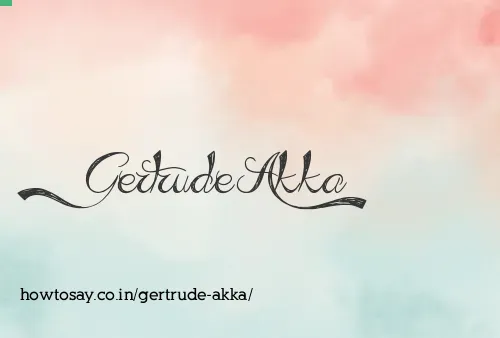 Gertrude Akka