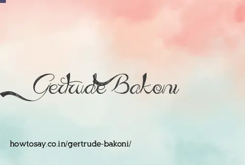 Gertrude Bakoni
