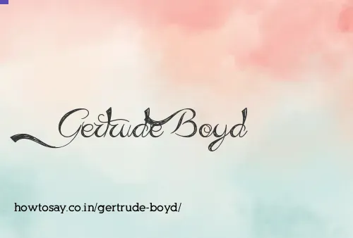 Gertrude Boyd