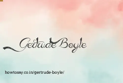 Gertrude Boyle