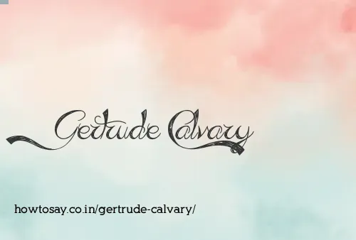 Gertrude Calvary
