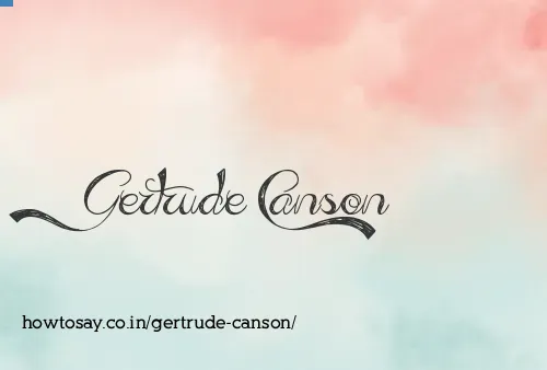 Gertrude Canson