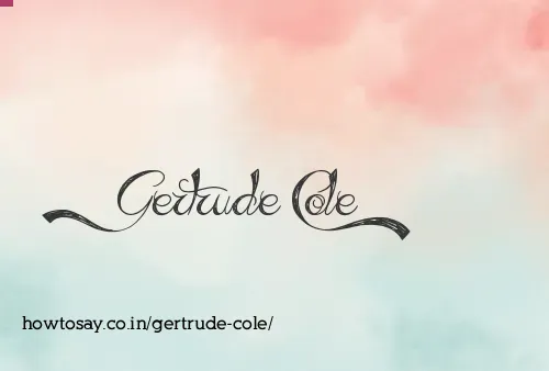 Gertrude Cole