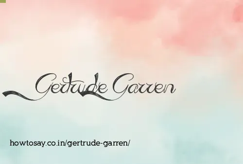 Gertrude Garren