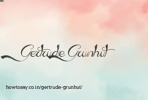 Gertrude Grunhut
