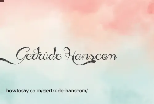 Gertrude Hanscom