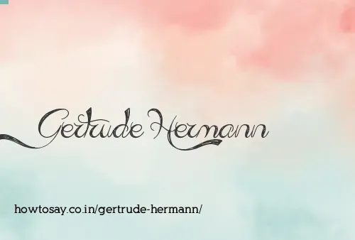 Gertrude Hermann