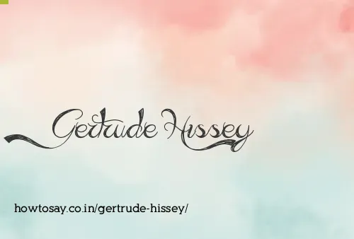 Gertrude Hissey