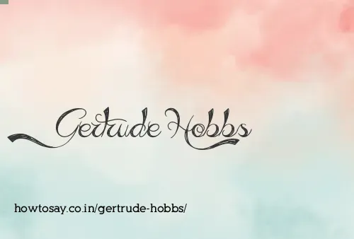 Gertrude Hobbs