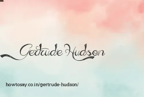 Gertrude Hudson