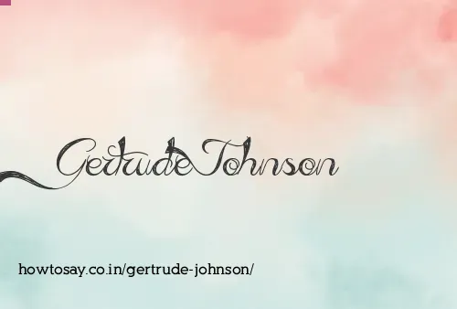 Gertrude Johnson