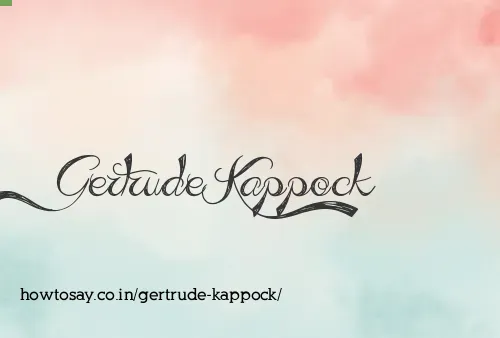 Gertrude Kappock
