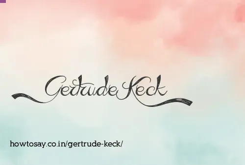 Gertrude Keck